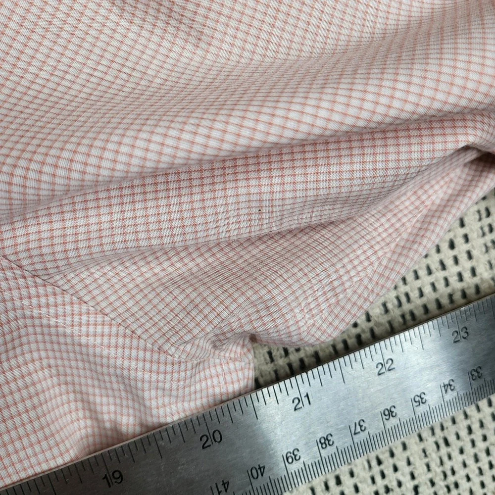 Calvin Klein‎ Shirt Mens Small Micro Check Button Down Non Iron Stretch Casual